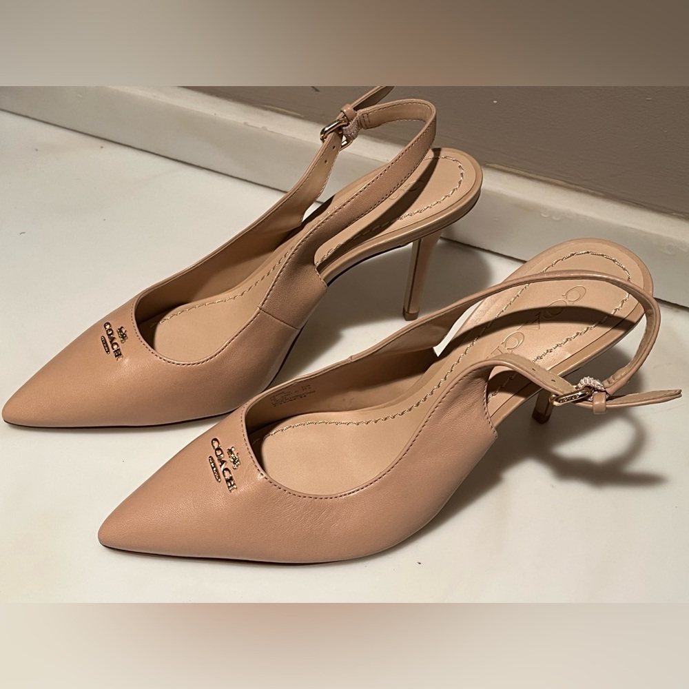 NEW—COACH Allie Slingback Stiletto Pump, Size 7–REDUCED - Picture 3 of 9